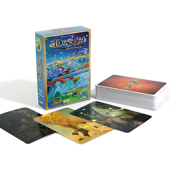 Dixit ja Dixit -laajennussarja -lautakorttipeli - Kaikki englanniksi - Dixit Anniversary