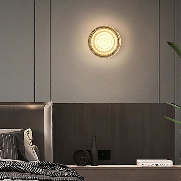 7W LED-valo Minimalistinen seinävalaisin 3 väritilalla Moderni eteiskäytävän seinävalaisin Kylpyhuoneen koristevalaistus A