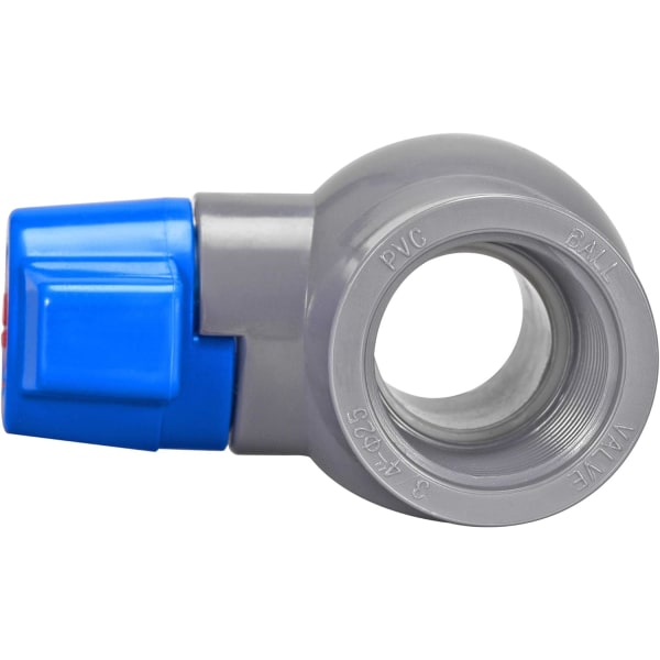 Kugleventil, G3/4 Hun-Gevinde PVC Ventil til Akvariesæt, Sump Pumpe, Pool, Have Sprinkler Grå Blå 2 stk