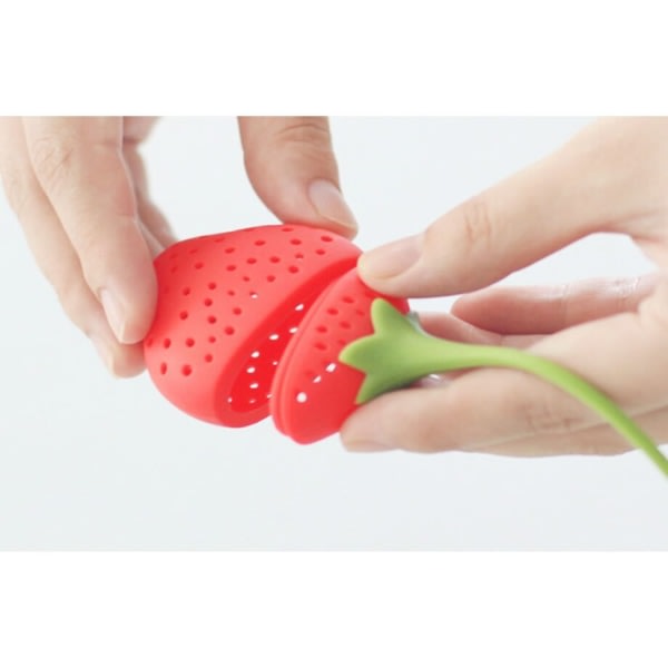 Tesil / tehållare i silikon - Strawberry Multi - Gear