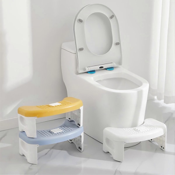 Fodskammel Sammenklappelig Massagerulle Cirkulær Bueform Universal Toilet Fodstøtte Trin Skammel Hjemmeforsyninger