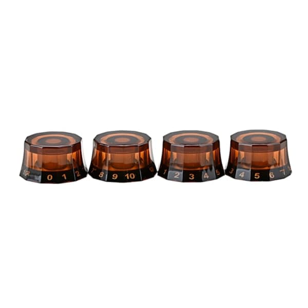4 st elektrisk gitarr topphatt knoppar hastighetsvolym ton AMP-effektpedal kontrollknoppar gitarr potentiometer kontrollknoppar