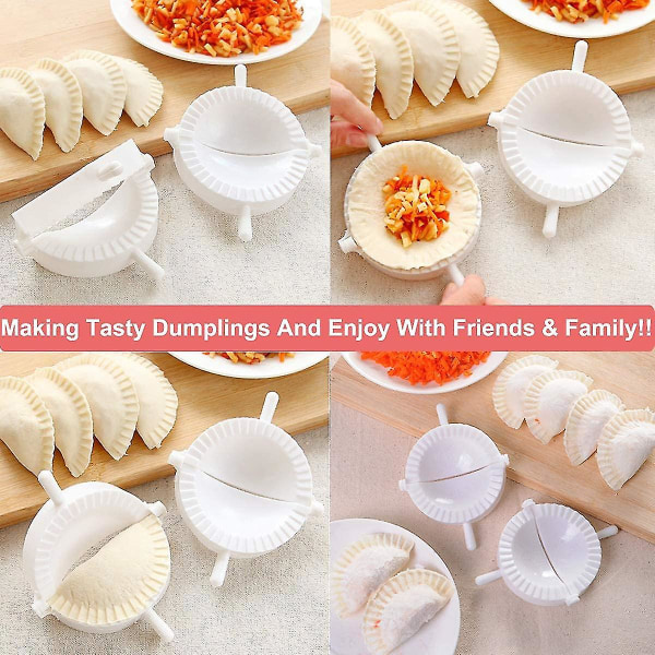 Ravioli Dumpling Maker Set, 3 kpl Manuel Chinois Dumpling Pasty Moules Leikkuri Gyoza Empanada Mould Hy