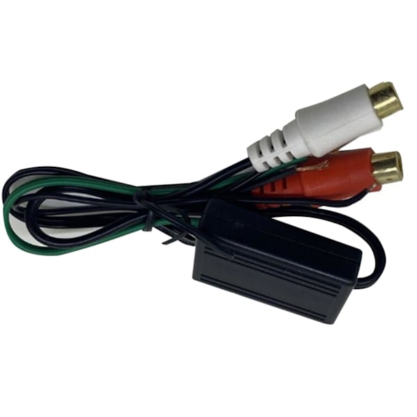 Högtalare till 2 RCA Line Output Converter IN/OUT High/Low för bilstereo