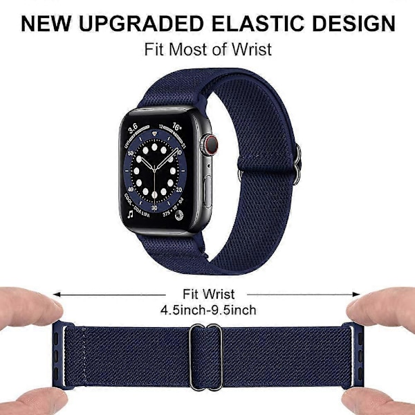 Leopard Apple Watch 38mm 40mm 41mm Elastiskt Armband Kompatibelt med Armband, Justerbart Mjukt Nylonband för iWatch Series 9 8 7 6 5 4 3 2 1 SE Ultra