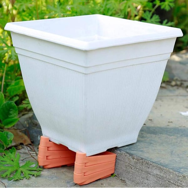 Pots Feet Plant Flower Invisible Pot Risers Triangle Toes Lifters Plastic Planters Stand for Better Water Drainage Indoor and Outdoor Garden Patio Small Plant Pot
