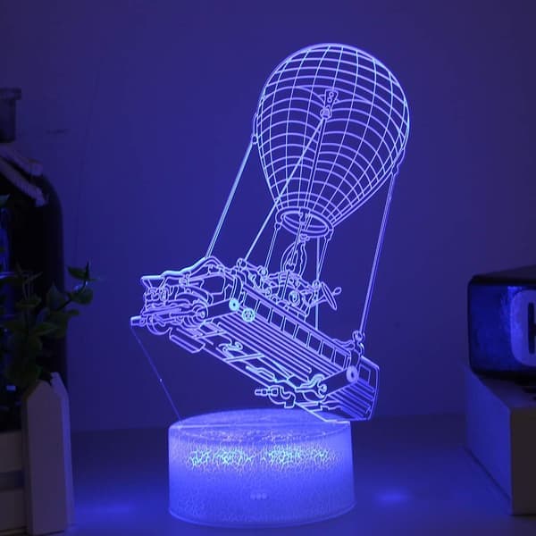 Battlebus Spillrom Nattlys Lampe 3D Synseffekt LED