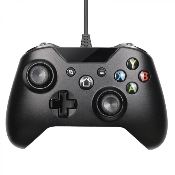 Shao Xbox One -peliohjain, USB-ohjain, Xbox One, Xbox One S, Xbox One X, Xbox One -peliohjain, langallinen peliohjain, musta