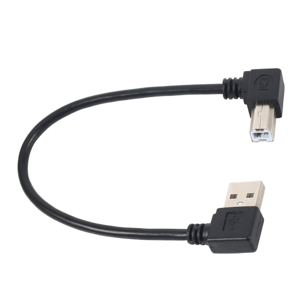 Vasenkulmainen USB 2.0 A -uros - Vasenkulmainen B -uros Tulostin Skanneri Kaapeli 20cm