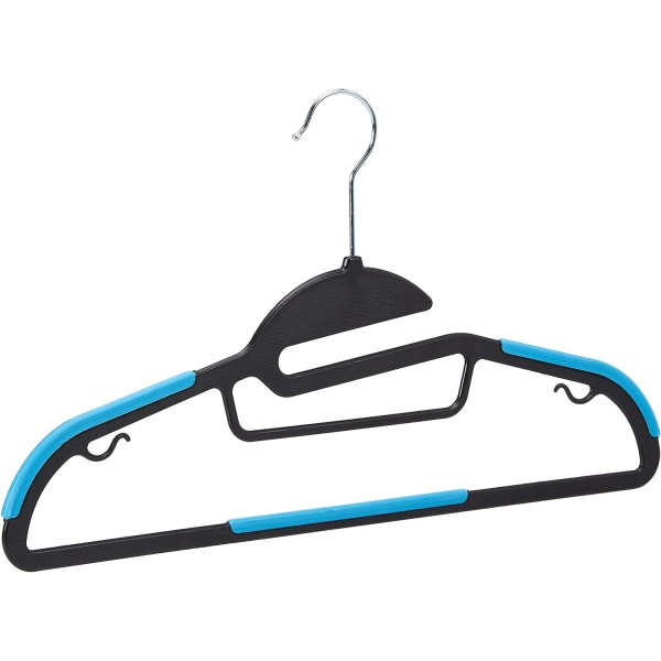 Amazon  Non-Slip Heavy Duty Plastic Hanger with Rubber and Horizontal Bar