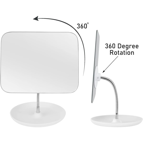 Sminkspegel med stativ - Justerbar Flexibel - 360° rotationsvikning