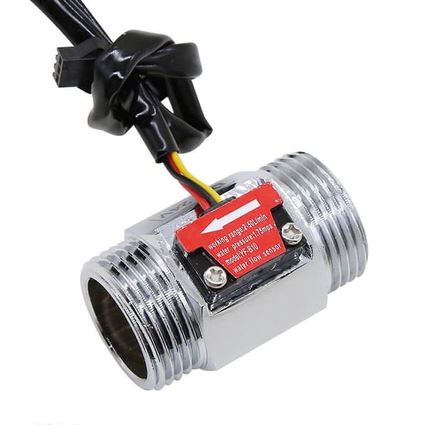 Vattenflödesbrytare Dc3.524v 1\" Rostfritt Stål Vattenflödes Hall Sensor Tålig -Qin