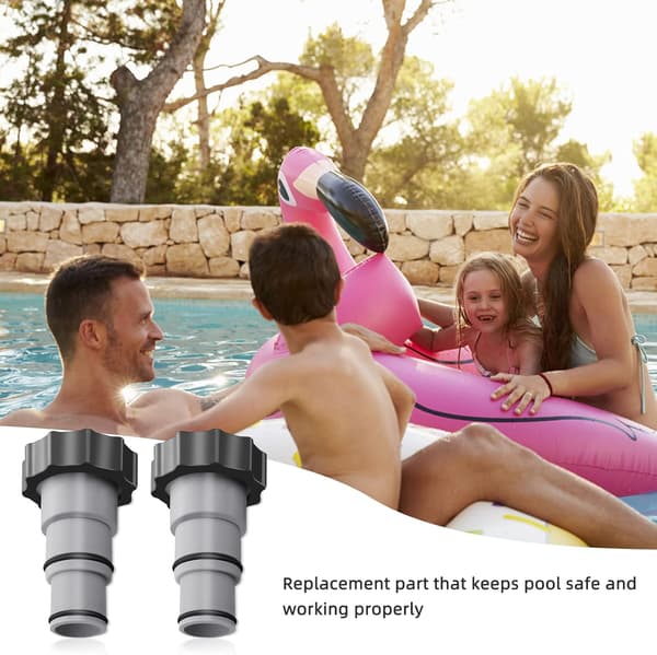 Adapter A för Intex Pool, Poolslangadapter, Ersättningsslangadapter för pumpar, Slangadapter för pumpar, Slangkoppling med invändig (2-pack)