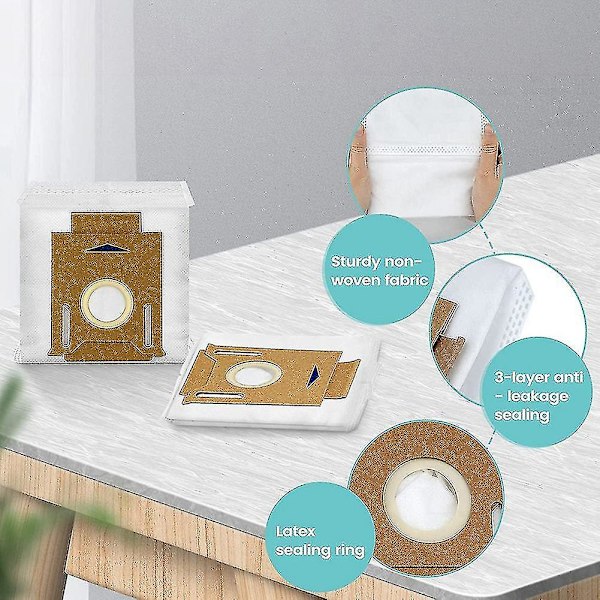 10 stk. til Ecovacs Deebot N8+ N8 Pro+ T8 T8+ T8 Aivi T8 Støvposer