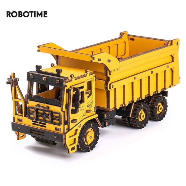 Rokr Dump Truck Engineering Vehicle Kreative Legetøj Gaver Til Børn Voksne Byggeklodser Sæt 3d Træpuslespil Tg603k TG508K Excavator