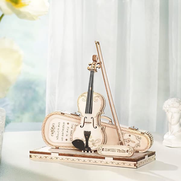 3D träpusselmodellsatser, 140 delar, gitarr