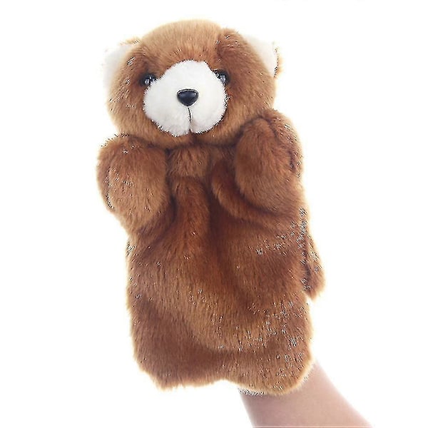 Handdocka Plysch Djurleksak Fantasifull Berättarlek Leksak Barnpresent[HS] Brown Bear