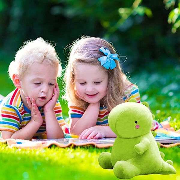 Söpö dinosaurus pehmolelu, Kawaii pehmoeläin, Pehmo täytetty eläin Dino halaus tyyny Pehmeä pehmolelu, Syntymäpäivälahjat lapsille tytöille pojille (Vihreä)