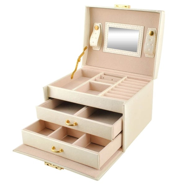 Suuri monikerroksinen korurasia - beige