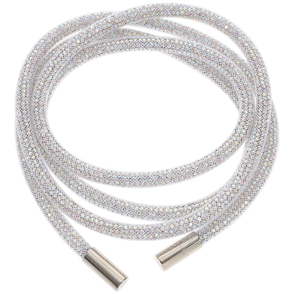 2pcs Rhinestone Shoe Laces Crystal Bling Shiny Round Rhinestone Rope Pants Rope