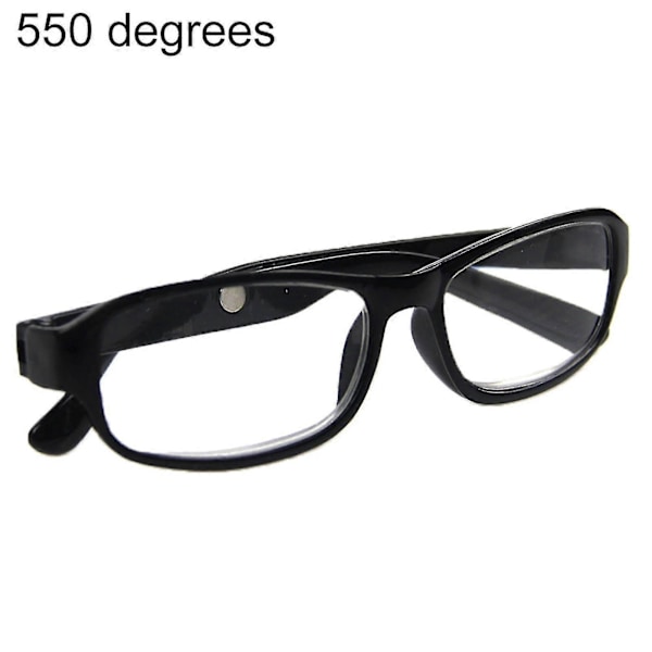Læsebriller +4.5 +5.0 +5.5 +6.0 Grader Optisk Linse Briller Eyewear Zy1-25 5.5 Black