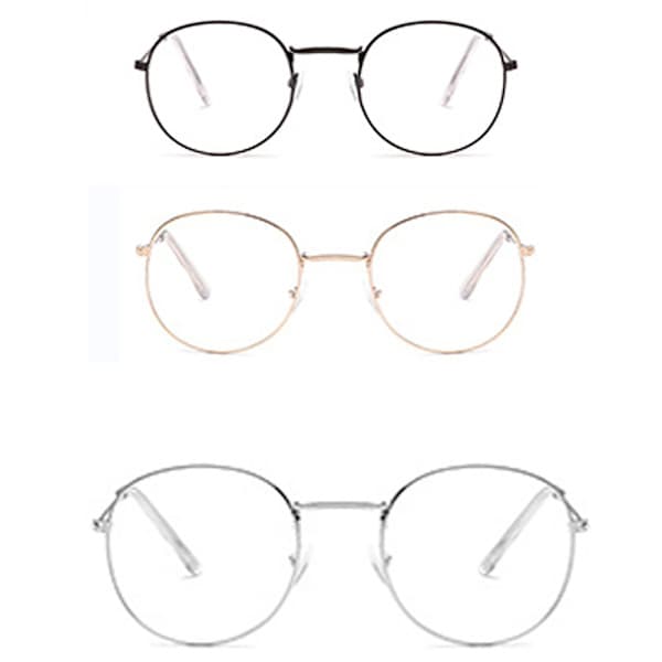 Glatt nærsynt lesebrille (-1.0 til -6.0) Sølv -5.0 silver -5.0