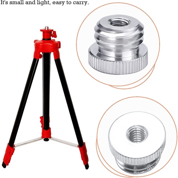 1/4 tuuman-20 5/8 tuuman-11 kierteinen ruuviadapteri 1/4'' 5/8 tuumaan Bosch-laseritason jalustan sovittimelle Starlight