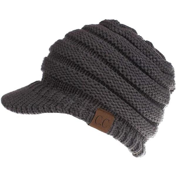 Vintervarm hästsvansmössa Dark Gray