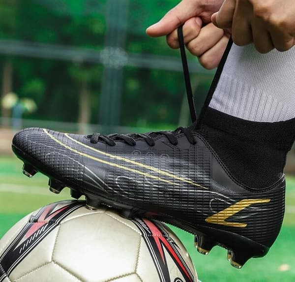 Fotballsko for barn, gutter og jenter, svarte black 42