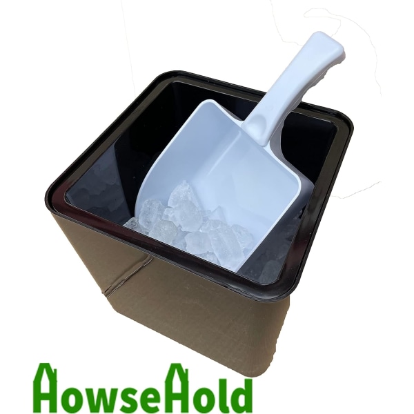 Stor plastisskje/spade ideell for ismaskiner, isbøtter på kjøkken eller til kjæledyrmat (2 skjeer)