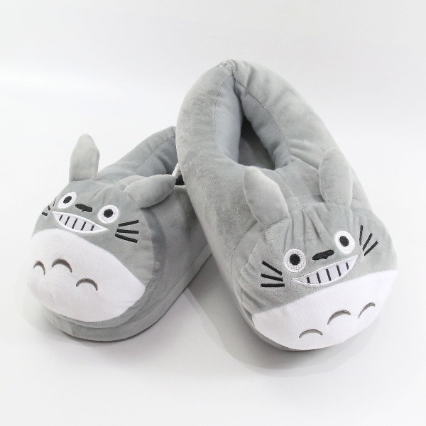 Totoro vintertøfler Sjove unisex voksne indendørs fyldte plyssko Eu35-42