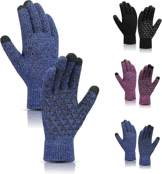 Vinter Touch Screen Sne Blomst Hold Varme Handsker