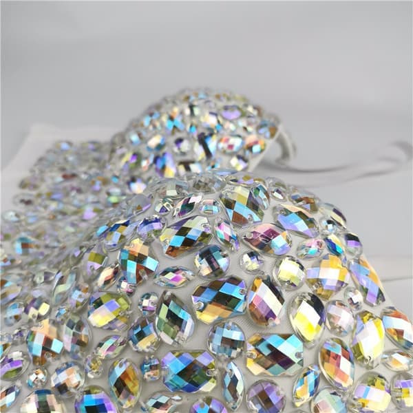 Naisten kimalteleva glitter-rintaliivitanssitoppi L L