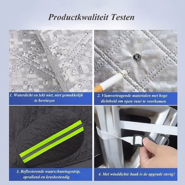 Bilforrudeovertræk - Universal - 230 x 145 cm - UV-resistent - Sne-resistent