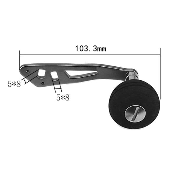 Power Single Fishing Reel Handle Knob Drum Baitcasting Reel Handle Ft