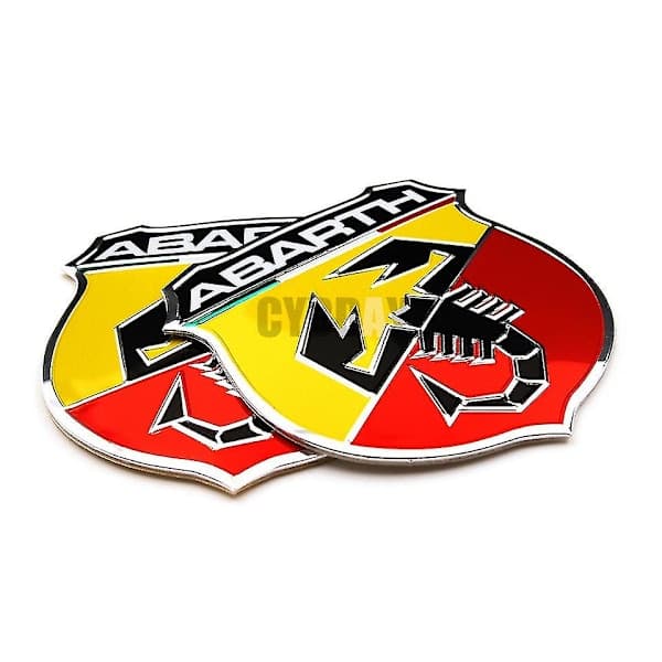 3D 3M Auto Abarth Metalliembleemi Logotarra