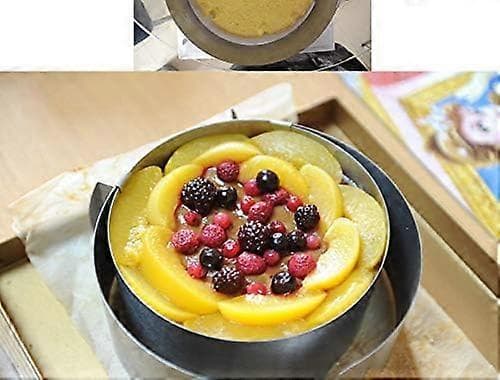 1 stk. justerbar kakemoussering i rustfritt stål, 6 til 12 tommer, kakedekorasjonsform, ring, kakebakingstilbehør