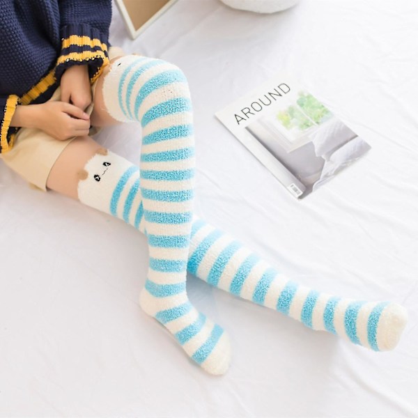 Vinter Varma Tryckta Strumpor Stickade Varma Ankelstrumpor Leggings Strumpor