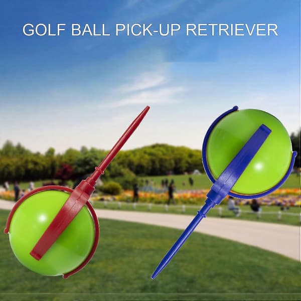 Golfboldhenter Golfboldopsamler 4-klo Design Stabilt greb Bærbar boldopsamler Golf Red