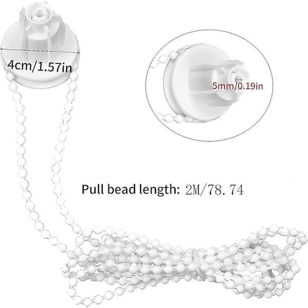Rullegardinssparedele, Reparationskit, 25mm Rullegardinbeslag, Rullegardin Kit Gardin Rullegardin Tilbehør Med 2m