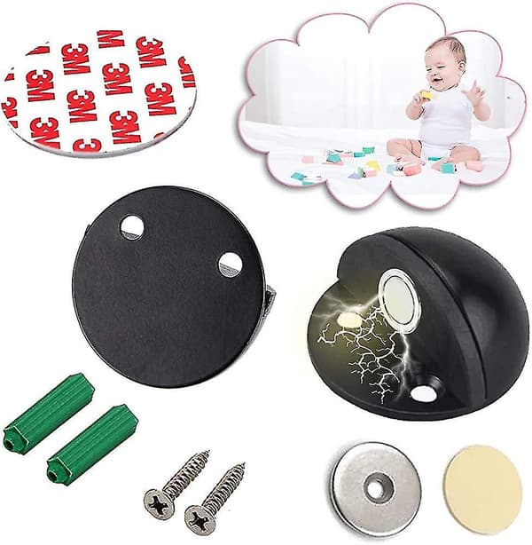 Magnetisk dørstopper, kraftig dørstopper, magnetisk dørstopper, metal dørhasper