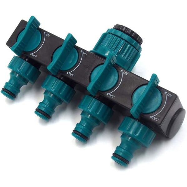 4-vejs Vandfordeler Slange Splitter Have Slange Connector Y Connector Vandhane Splitter