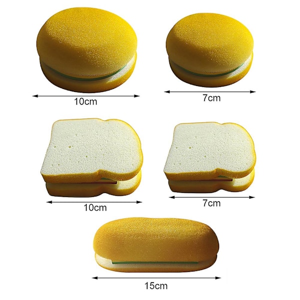 Burger Sandwich Dagbok Anteckningsblock Tjockt Papper Stark Färg Självhäftande Notiser för DIY Hantverk Small Hamburger