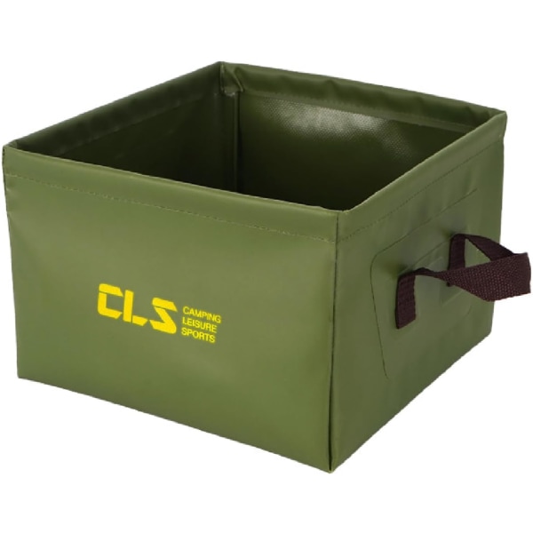 Hopfällbar Vattenhink Fällbar Tvättfat Fällbar Hink Bärbar Lätt Hink för Camping Picknick Fiske Army Green