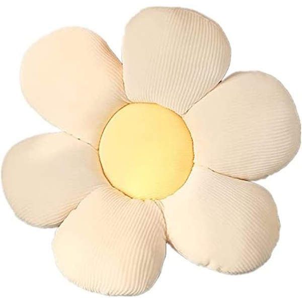 Kudde (Beige kronblad + gul kärna, 40 cm)