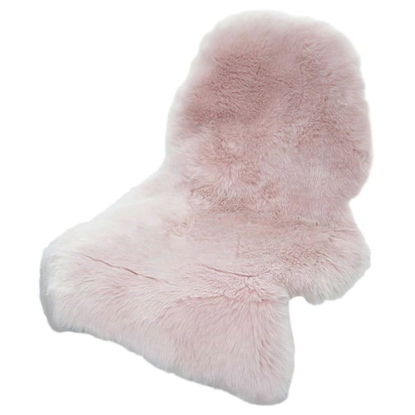 Klassisk Mjuk Fuskfårskinnsmatta Vit Fluffig Områdesmatta Ryamatta Mattor För Sovrum Vardagsrum Pink