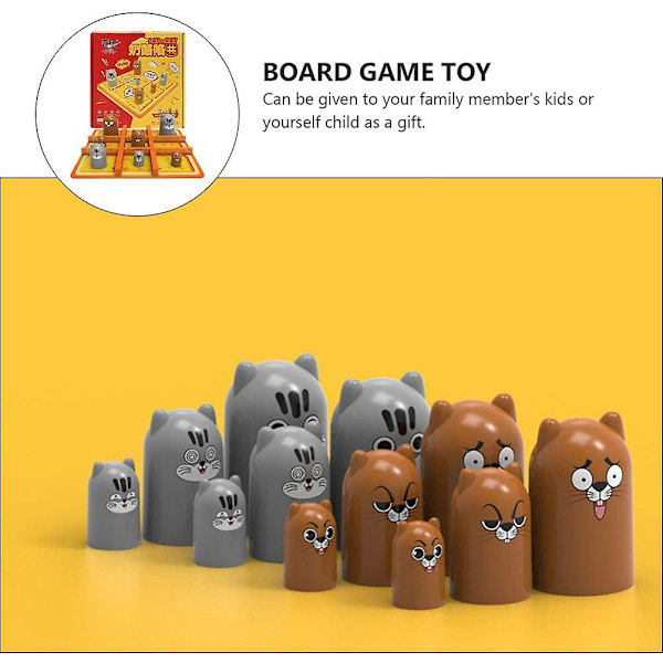 Tic-tac-toe-peli - 2 pelaajaa Big Eat Small Interactive Board Games Gobblets Gobblers -pelit Perheen klassinen pinoamiskuppi Lelut Varhainen opetuslelu
