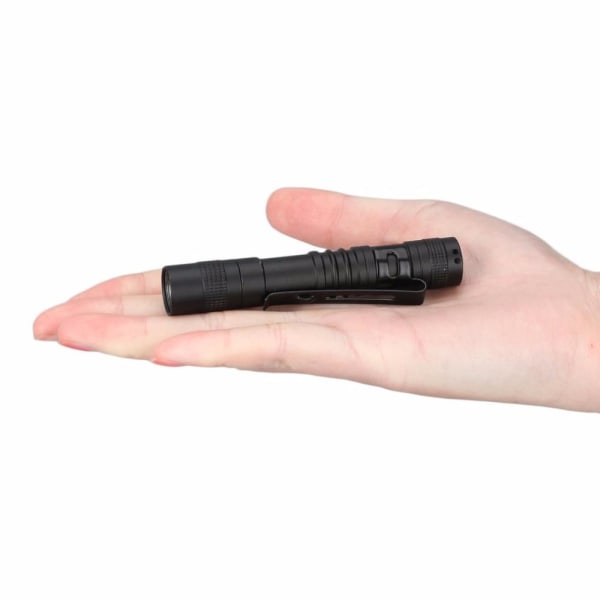 Taskulamppu mini LED kynälamppu - musta musta