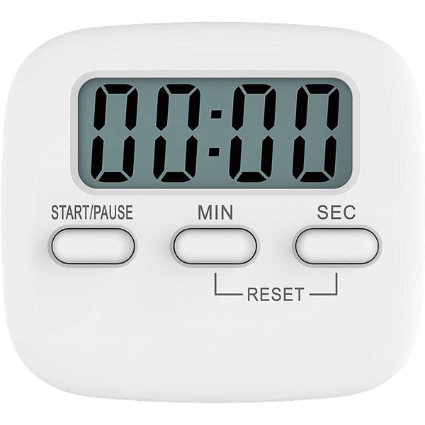 Køkken Timer, Hvid, 2 Pak