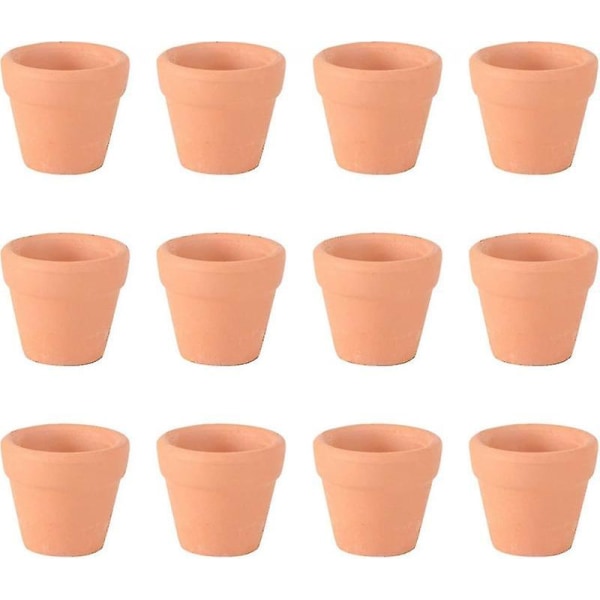 24 st 3x3 cm små miniterrakotta krukor i keramik, lerkrukor, planteringskrukor för kaktusar, blomkrukor, suckulenter, plantskolor, krukor, bra kompatibla växter, hantverk, hem, favoriter